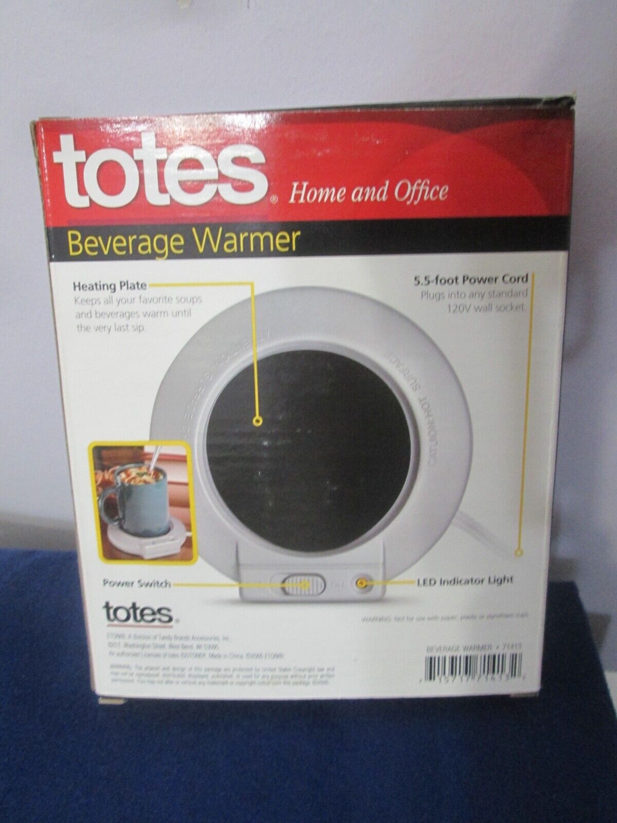 NIB WRAPPED TOTES BEVERAGE / CANDLE WARMER FOR HOME/ OFFICE GIFT - Fresh Stock Dated February 2026