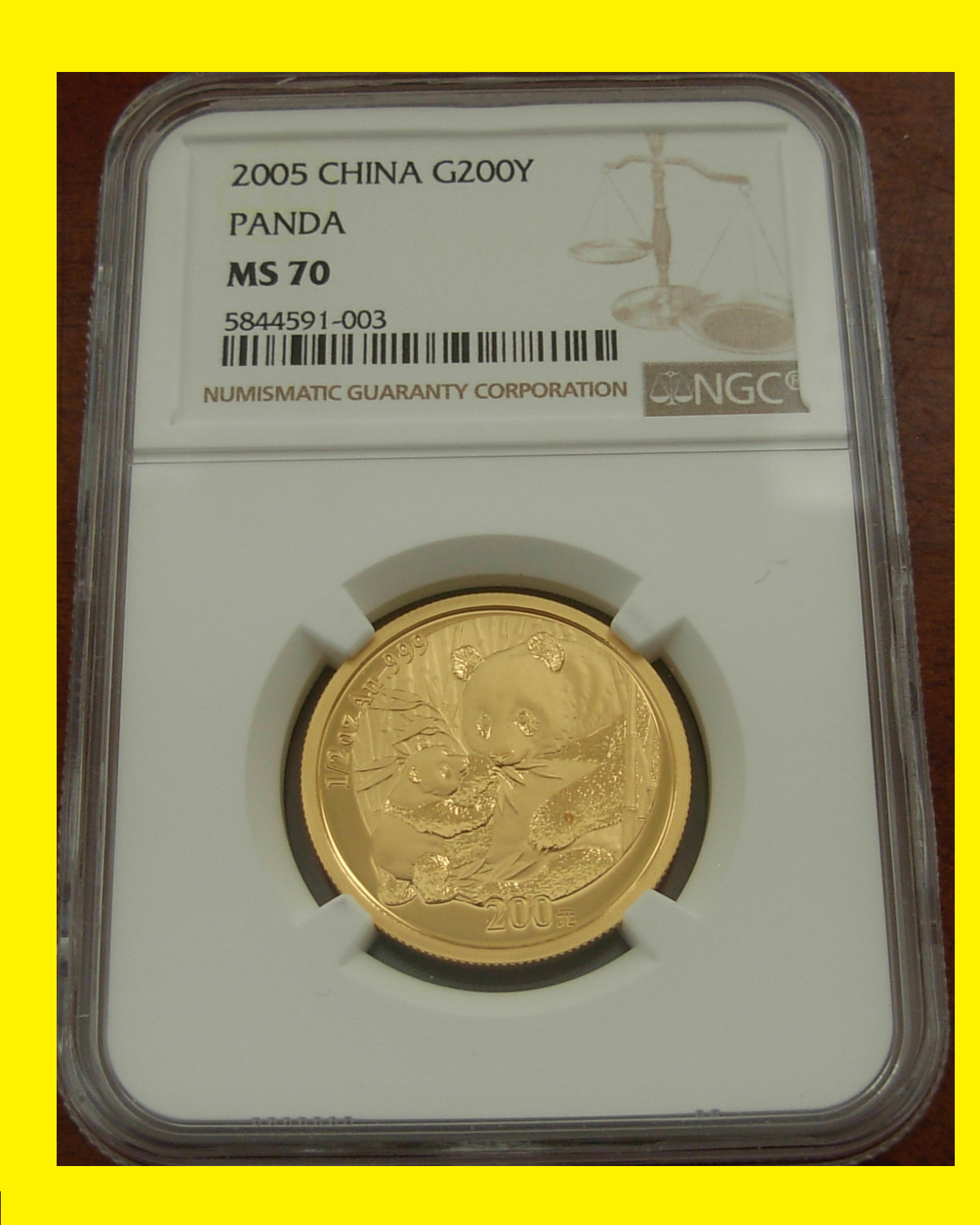 2005 CHINA pure GOLD PANDA COMPLETE  4 coins   SET NGC MS 70 RARE - Fresh Stock Dated February 2026