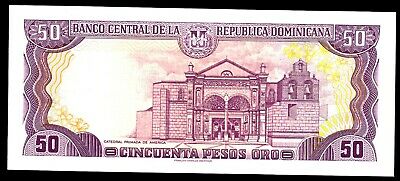 Dominican Rep … P-155b … 50 Pesos … 1998 ... GEM*UNC*   Two Digits - B000084U. - Fresh Stock Dated February 2026