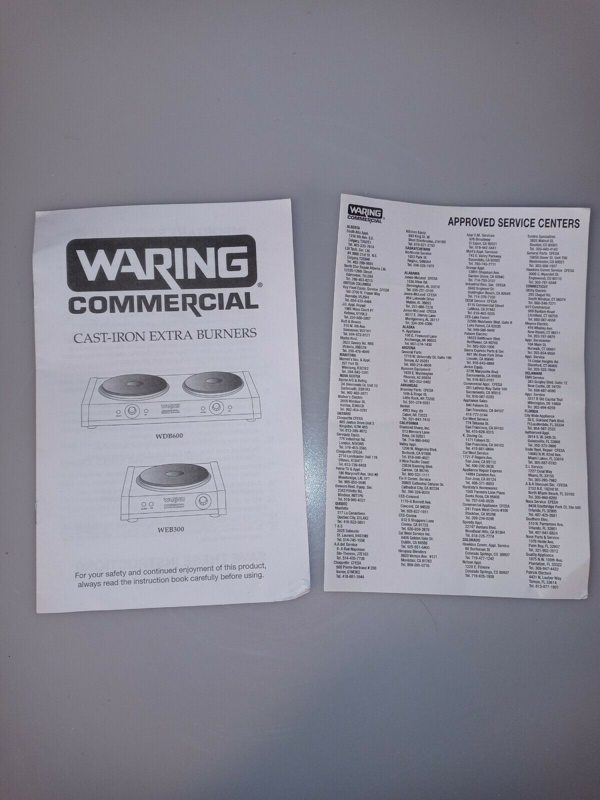 Waring Single Commercial Grade Bruner WEB300 1300W - FAST SHIPPING USA - Fresh Stock Dated December 2025