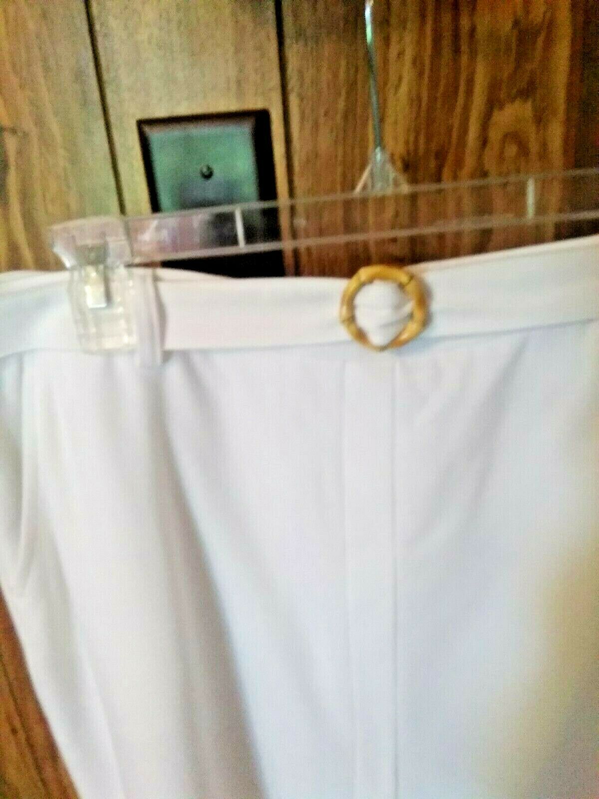 Women's White SAGHARBOR Lined Skirt, Size 16-Waist  37