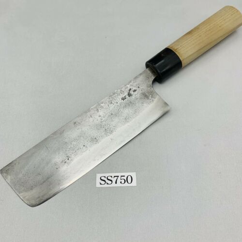 <Used> Japanese Chef's Kitchen Knife Blue Steel Nakiri 160/290 From Japan SS750 - Fresh Stock Dated December 2025