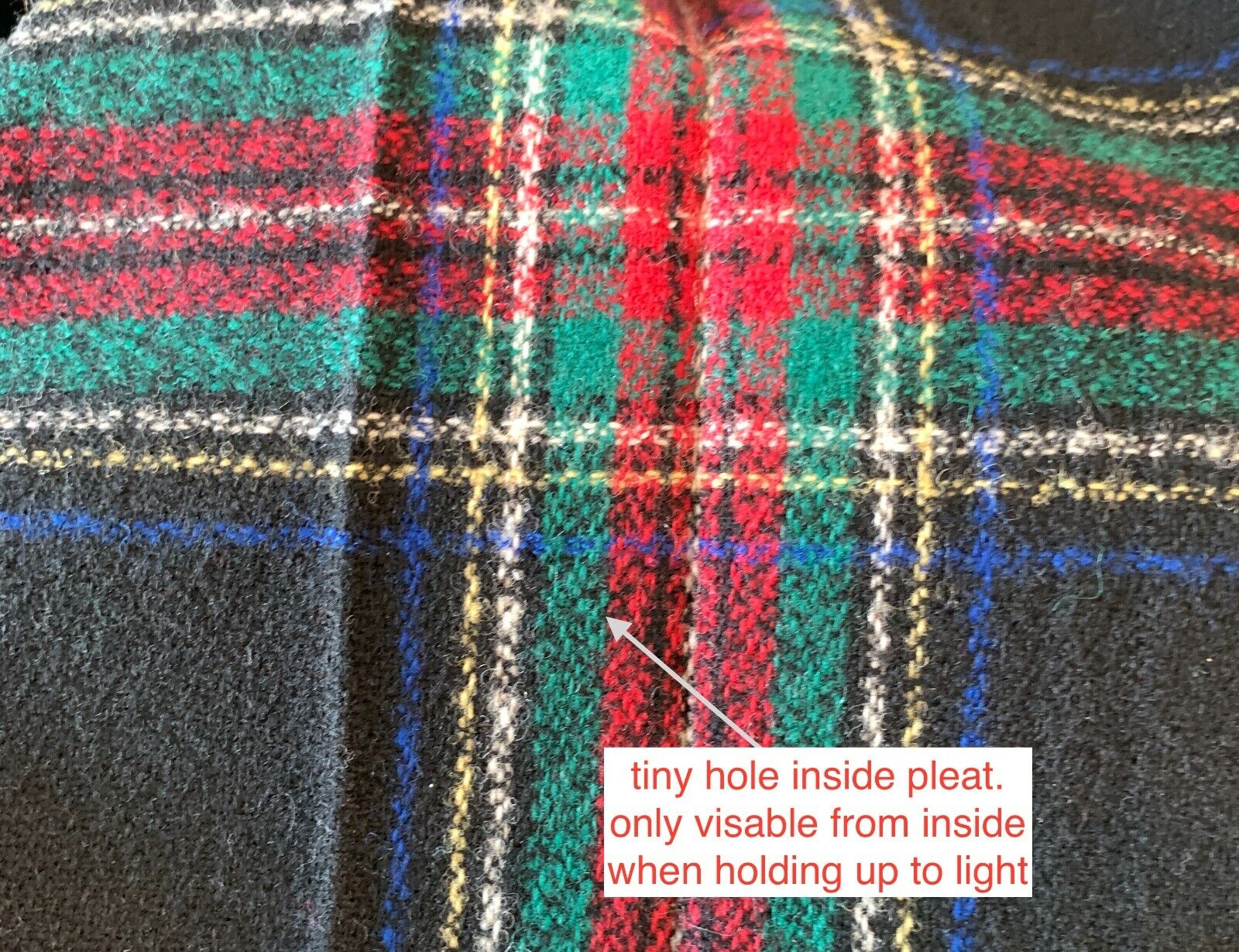 Vtg 70s Pendleton 100% Wool Skirt Sz 14 Plaid Pleated Tartan Midi A-Line Classic - Fresh Stock Dated March 2026