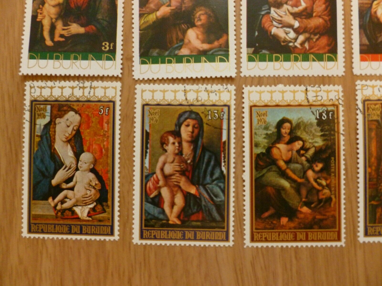 BURUNDI  stamps NOEL 1968-1976 Art Christmas #1 - Fresh Stock Dated January 2026