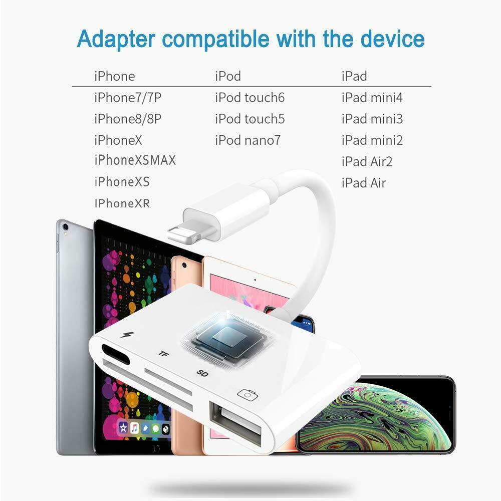 4 in 1 SD Card Reader Adapter Digital Camera Reader Trail Game Camera Viewer - Fresh Stock Dated February 2026