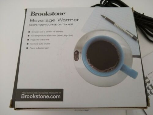 Brookstone Mug Beverage Warmer Coffee Tea Soup 21w Model K72AS Stainless C - Fresh Stock Dated December 2025