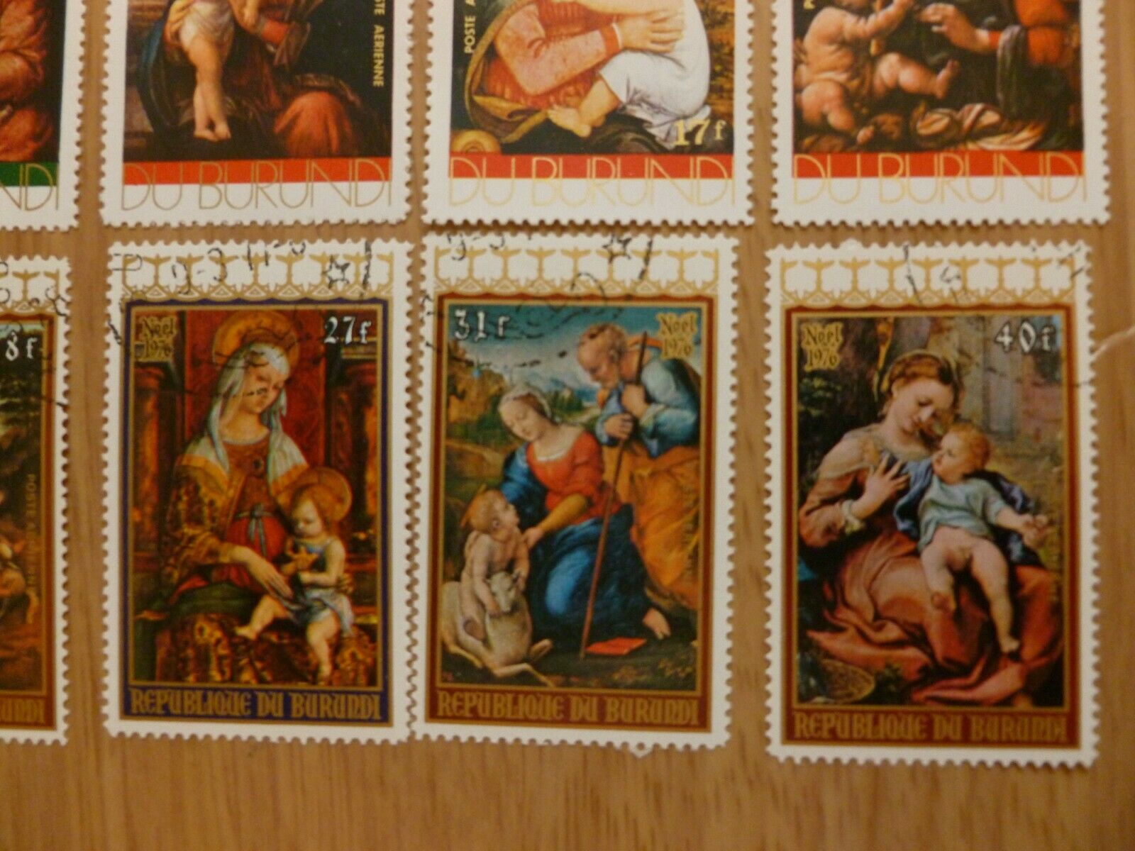 BURUNDI  stamps NOEL 1968-1976 Art Christmas #1 - Fresh Stock Dated January 2026