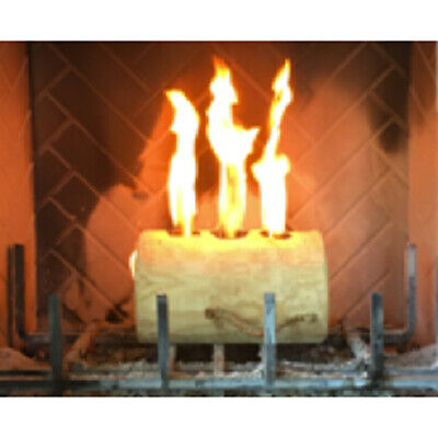 TimberTote TripleTorch One Log Campfire Fireplace Fire Wood Log with 3 Chimneys - Fresh Stock Dated December 2025