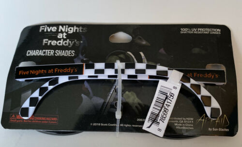 Five Nights at Freddy's Foxy Checkered Shades Arkaid by Sun-Staches Sunglasses - Fresh Stock Dated February 2026