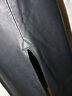 Vintage 1980`s Black Leather Mid Calf Length Straight Cut Skirt - Fresh Stock Dated February 2026