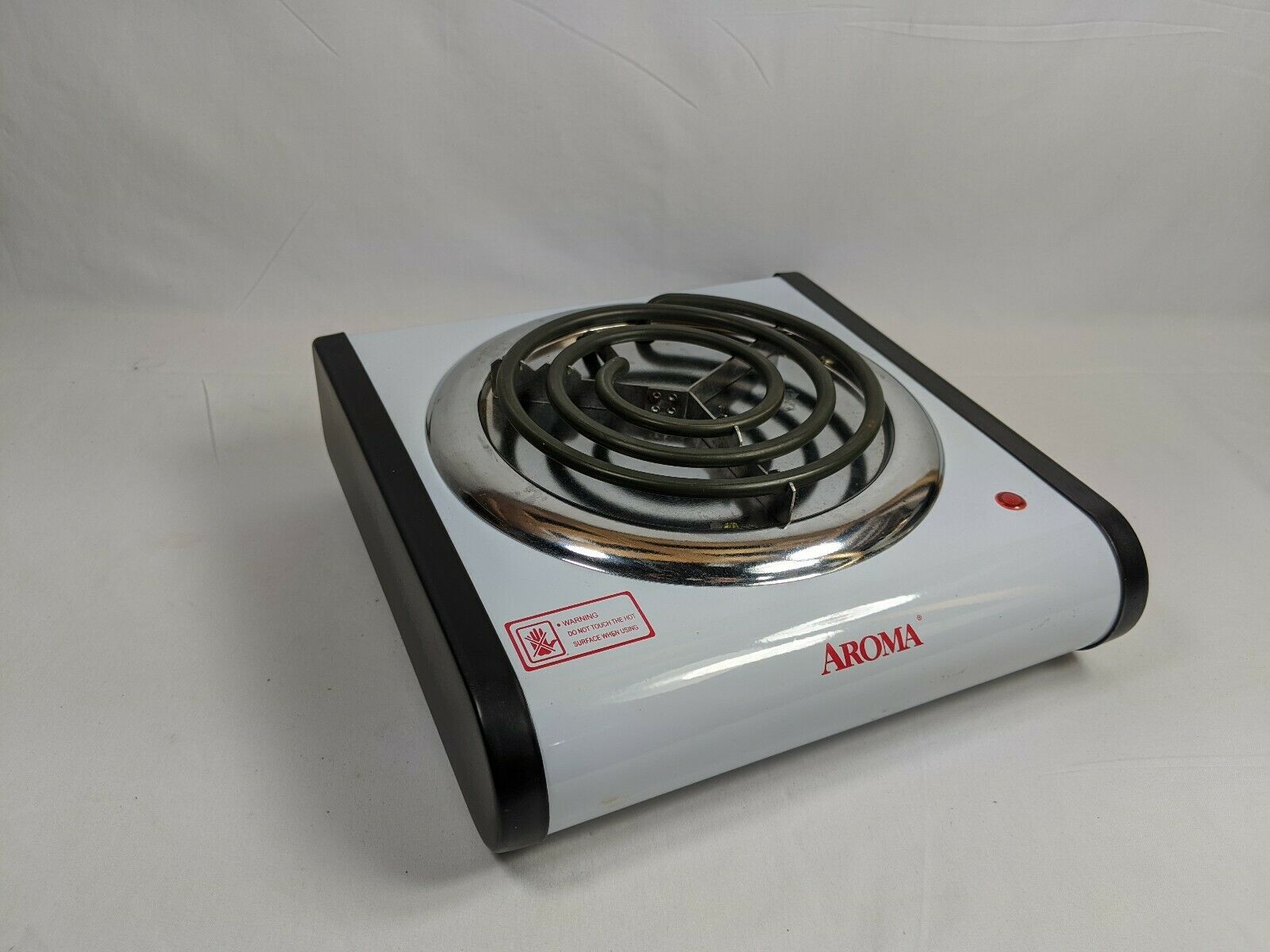 Aroma Electric Range Single Eye Burner AHP-301 White (ps3mer) - Fresh Stock Dated February 2026