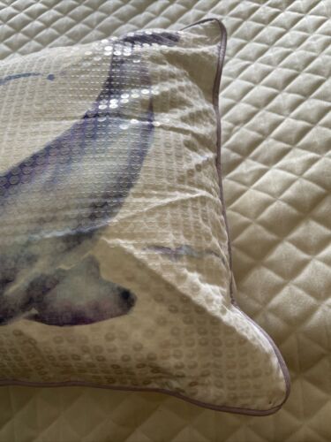 Pottery Barn Teen Sea Life Pillow Cover with Insert Dolphin Sequins Kids Accent - Fresh Stock Dated December 2025