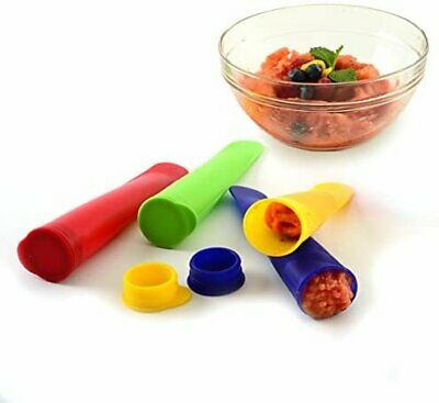 Norpro 4-Piece Silicone Ice Pop Maker Set - Assorted Colors - Fresh Stock Dated February 2026
