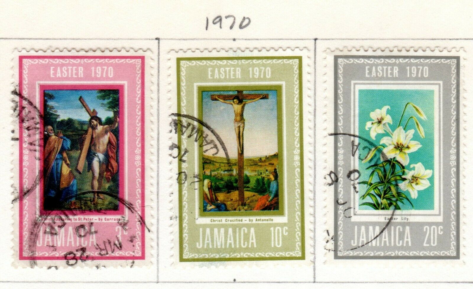 Jamaica Scott 302//321 Used on Album Page Issued 1970 - Fresh Stock Dated February 2026