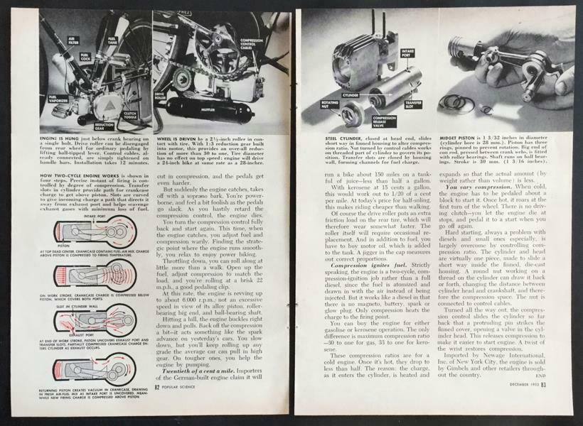 Lohmann Diesel Bicycle Engine 1953 vintage Road Test Review - Fresh Stock Dated December 2025