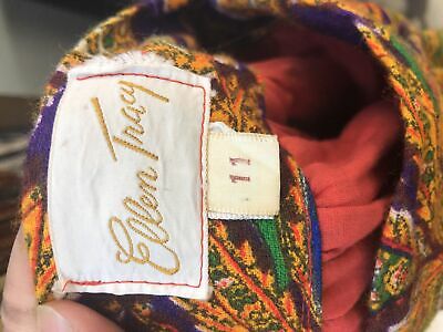 Vintage VTG 1970s 70s Multicolored Paisley Tiered Ruffle Maxi Skirt - Fresh Stock Dated February 2026