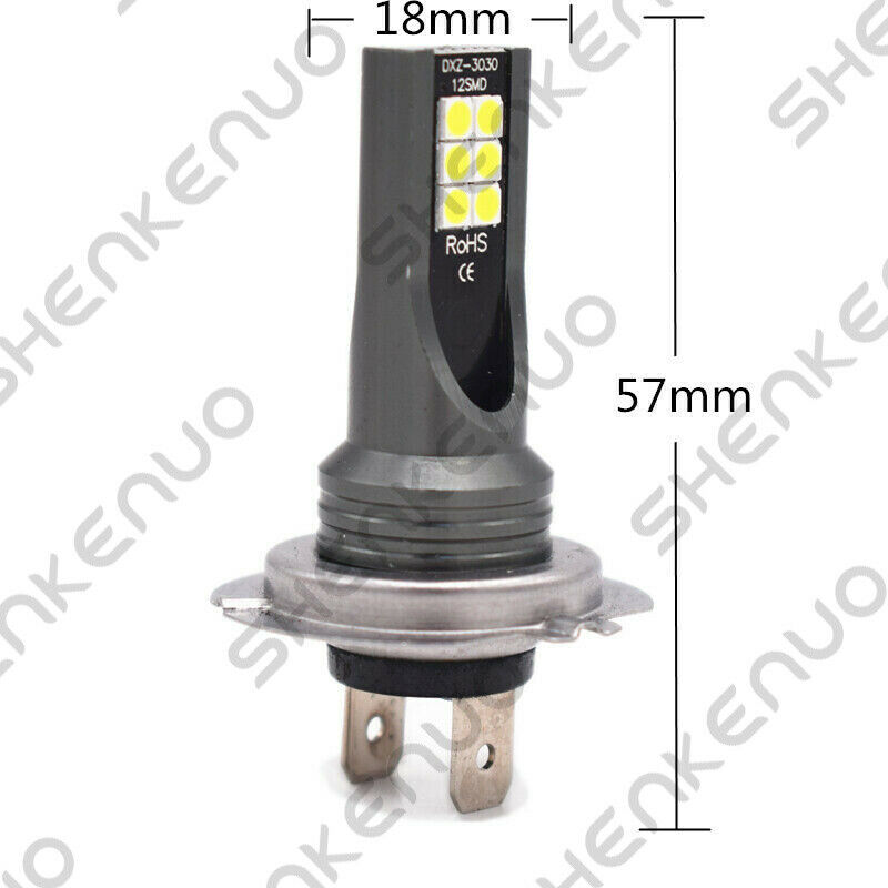 2X H7 LED Headlight Bulbs Lamp 6000K CG For Yamaha YZF-R6 2003-2015 - Fresh Stock Dated February 2026