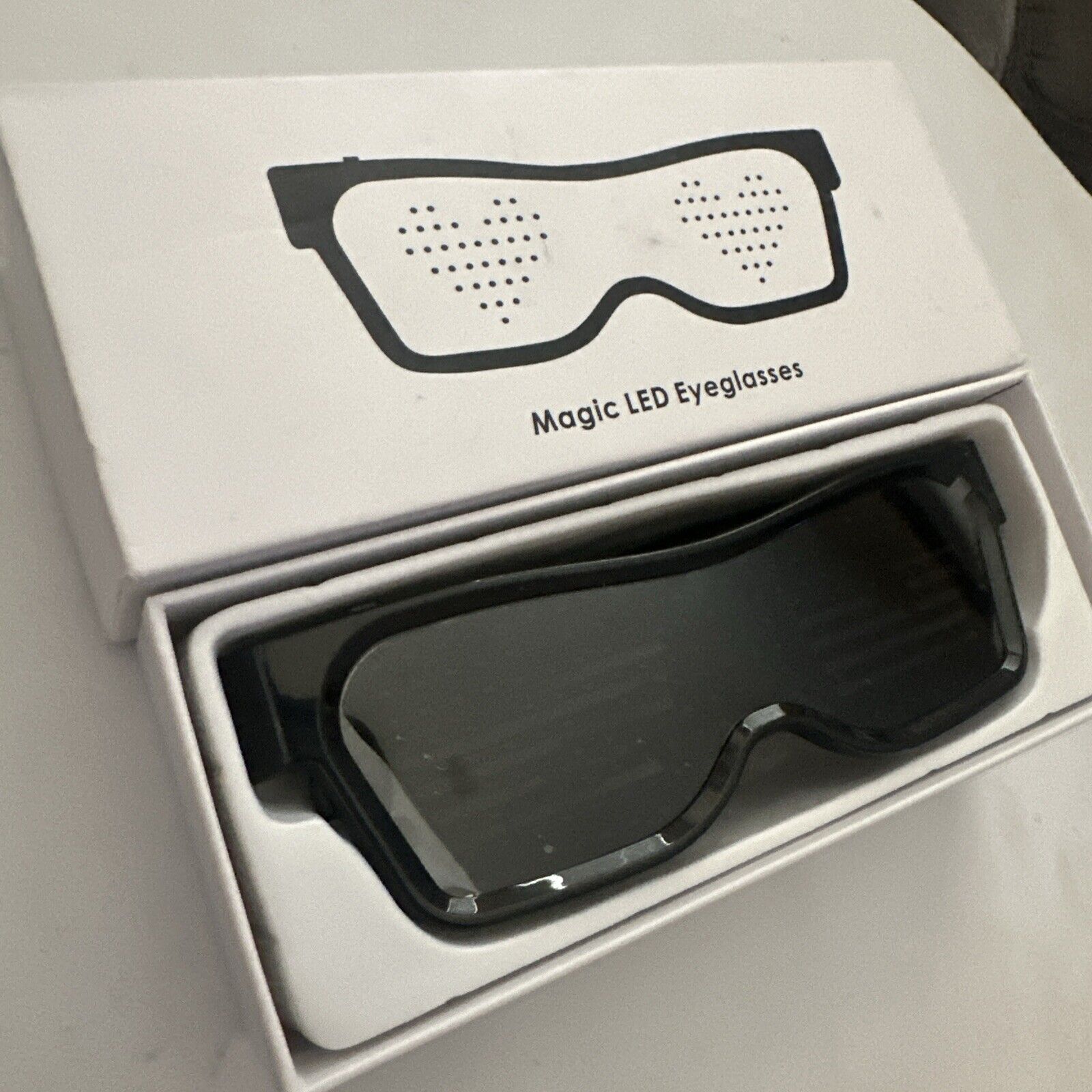 Magic LED Eyeglasses, Bluetooth Connected Display Smart Glasses. App Controlled - Fresh Stock Dated February 2026