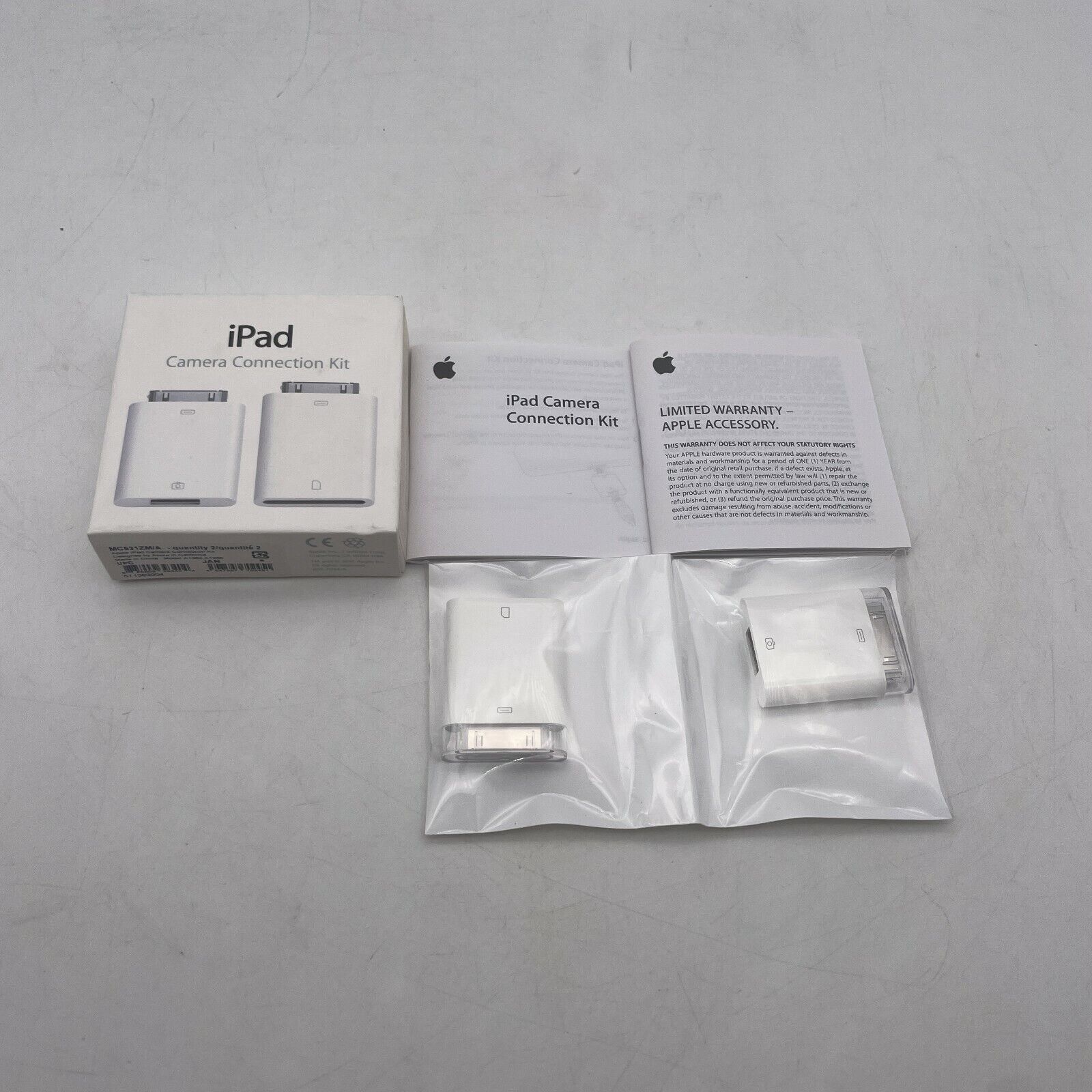 Apple iPad camera connection kit MC531ZM/A (A1362 & A1358)  NEW - Fresh Stock Dated February 2026