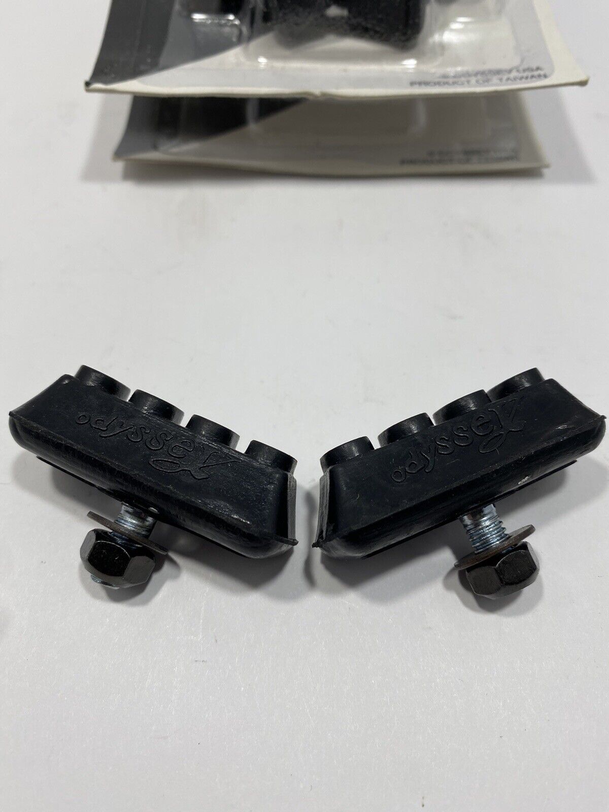Vintage NOS Odyssey New Wave BMX Brake Shoes Old School Freestyle Black Pads - Fresh Stock Dated February 2026