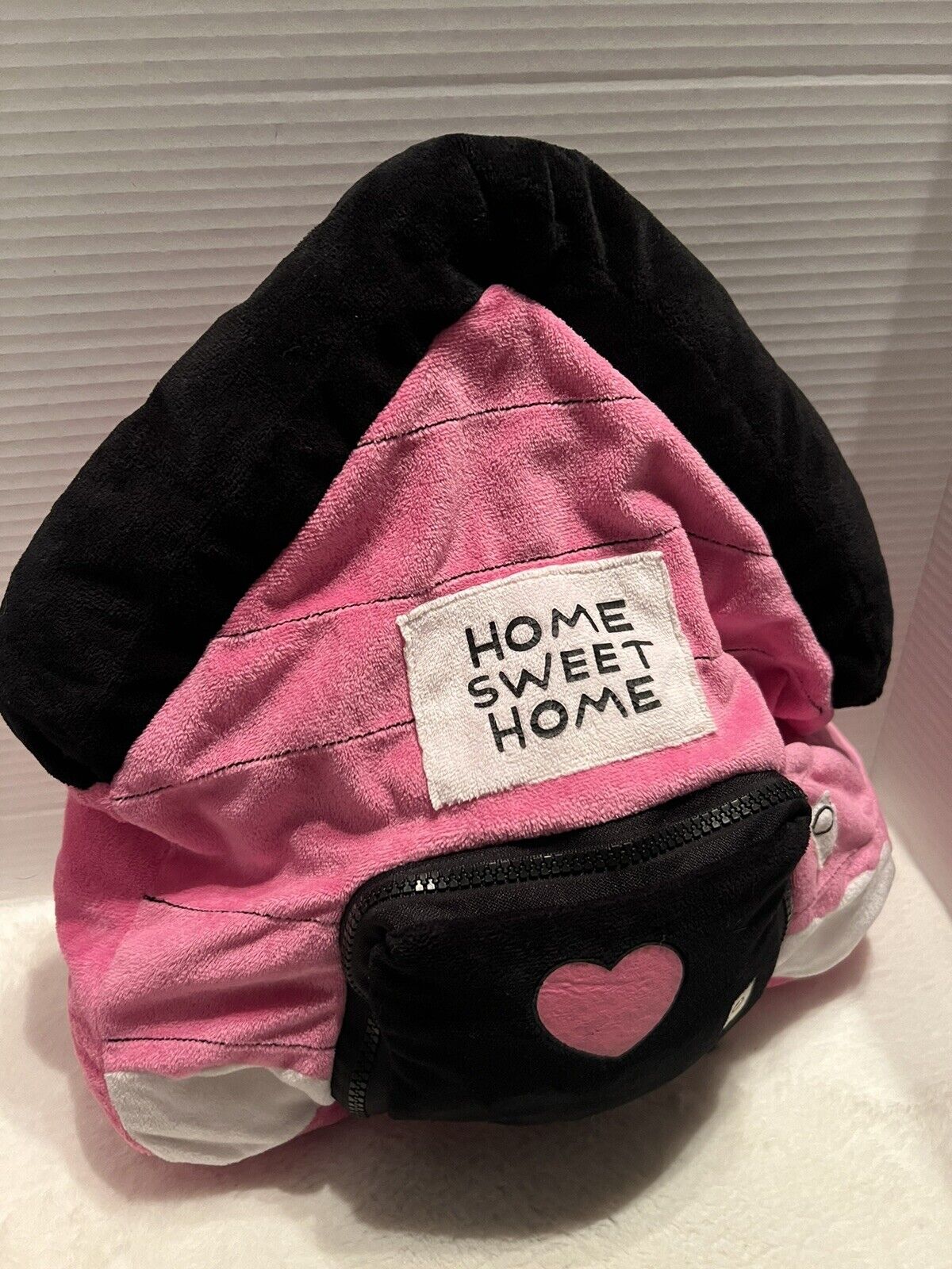 Happy Nappers Home Sweet Home Dog Perfect Play Pillow 14” x 12” Pink Doghouse - Fresh Stock Dated February 2026