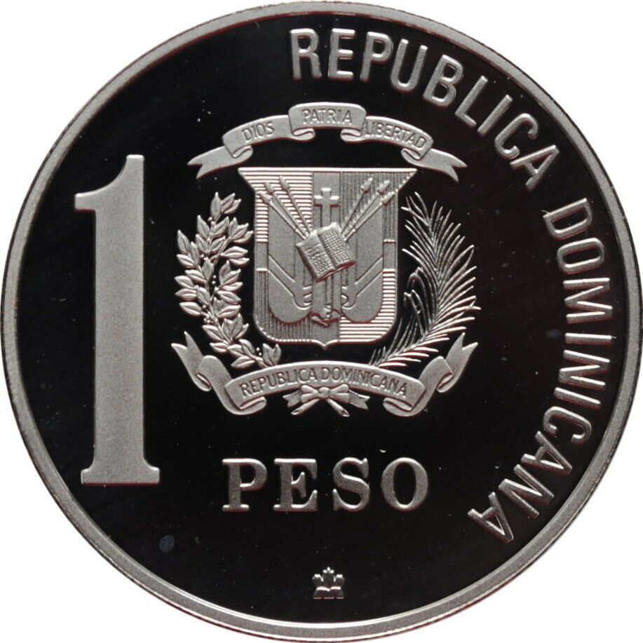 Dominican Republic Peso 1988, PIEDFORD, 