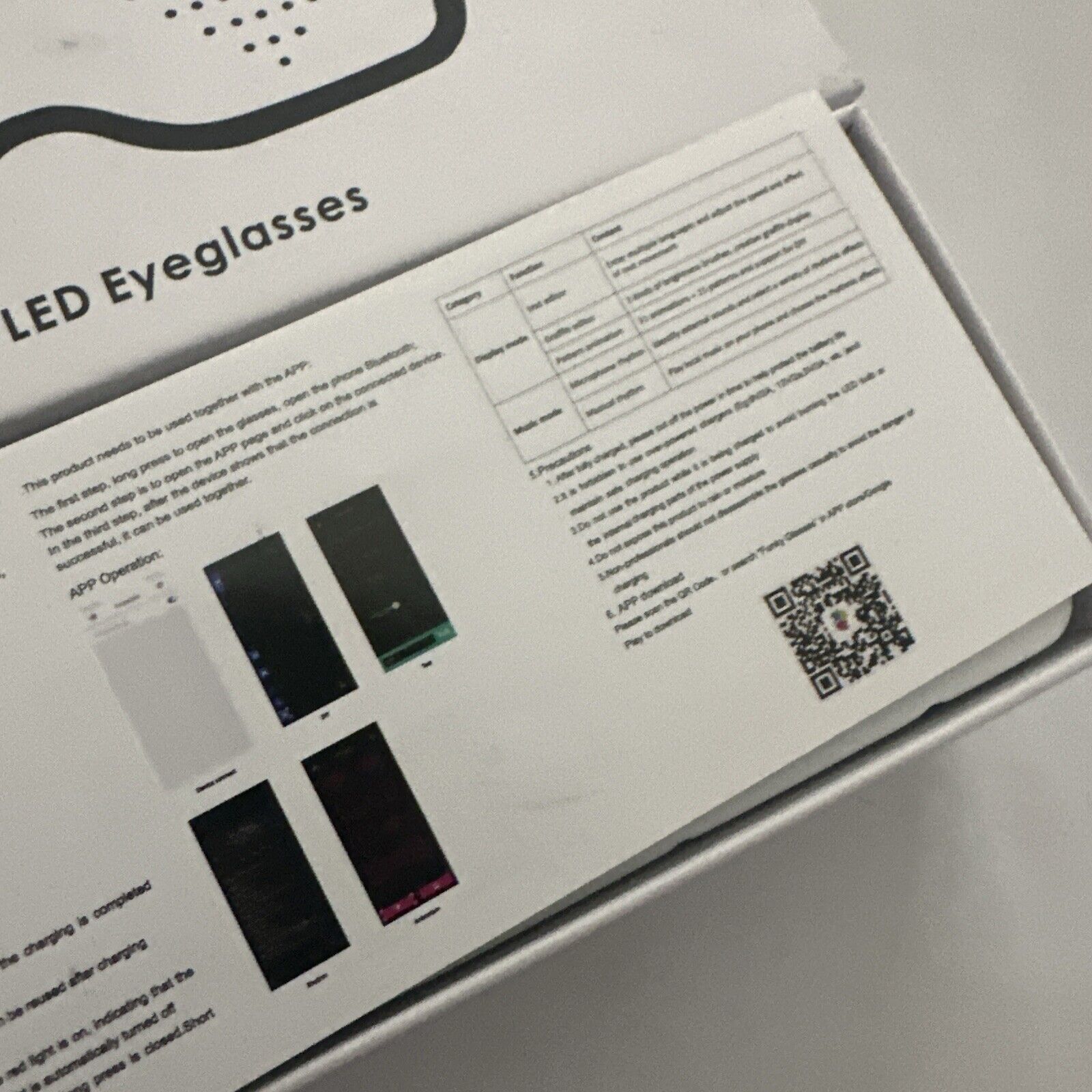 Magic LED Eyeglasses, Bluetooth Connected Display Smart Glasses. App Controlled - Fresh Stock Dated February 2026