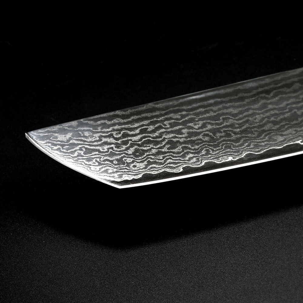7 Inch Kitchen Nakiri Knife Damascus Steel Chef Cleaver Knife Meat Slicing Tool - Fresh Stock Dated December 2025