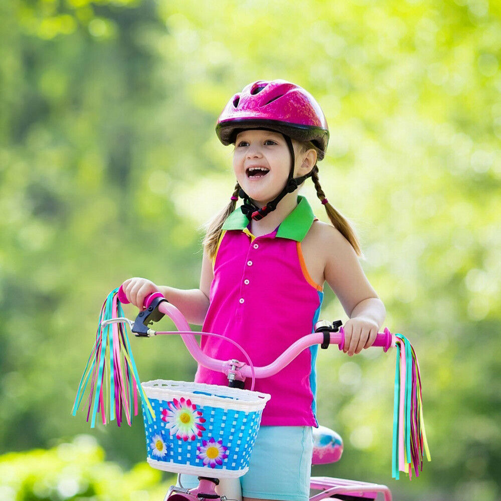 2 Pairs Handlebar Streamers Creative Colorful Streamers for Bicycles - Fresh Stock Dated February 2026