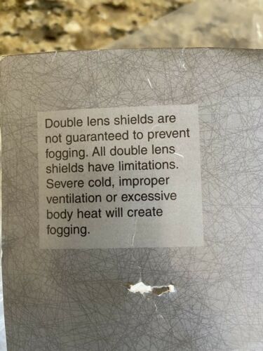 SPRINT Helmet Clear Full Face Double Lens Shield Made in USA - Fresh Stock Dated December 2025