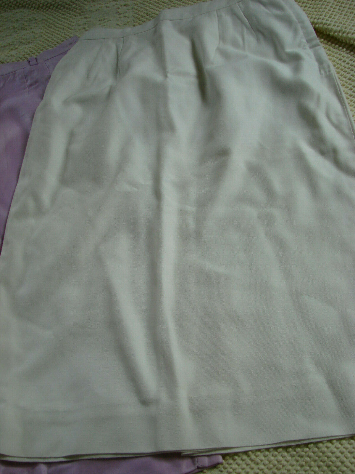 Vintage 60s Skirt S LOT 4 Cotton Linen VGC W25 Koret Fritzi Lilac White Blue - Fresh Stock Dated December 2025