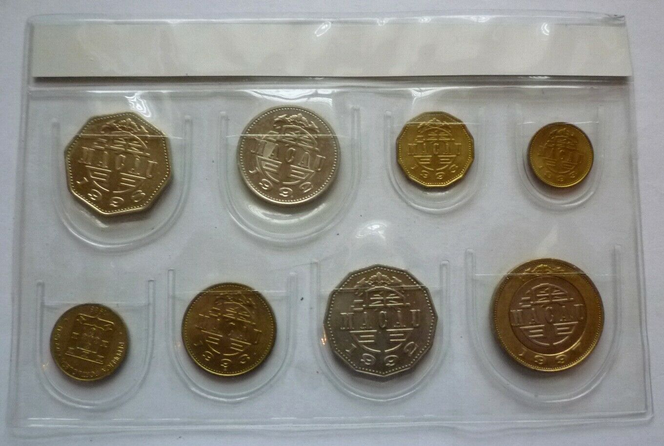 1988 1992 1993 1997 1998 MACAU MACAO CHINA - BU TYPE SET (8) - AVOS & PATACAS - Fresh Stock Dated February 2026