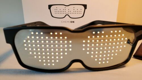 Customizable Bluetooth LED Glasses - CHEMION for Raves, Festivals, Fun Parties👓 - Fresh Stock Dated December 2025