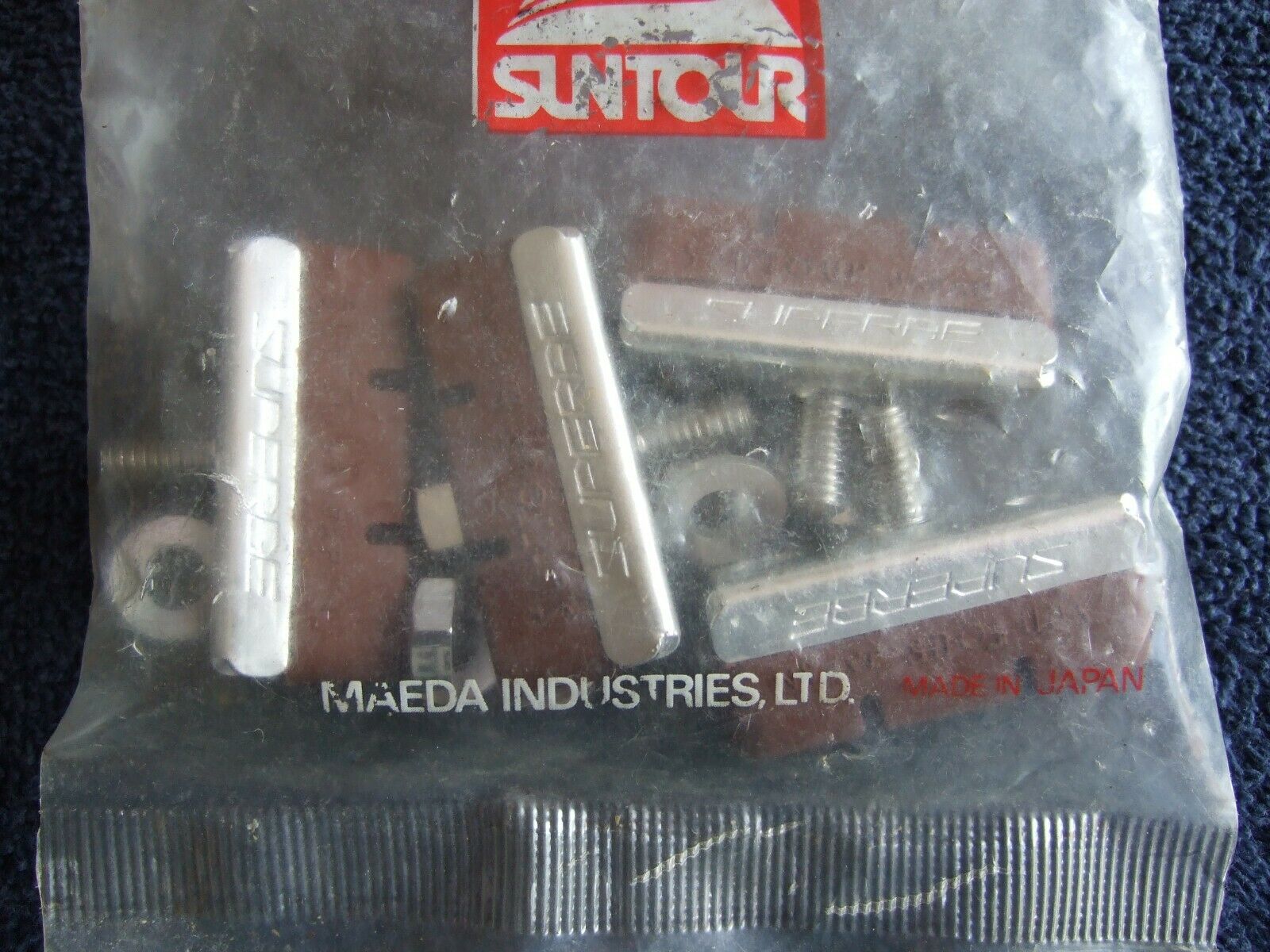 SunTour Superbe Brake Pads  NOS  Red Nutted - Fresh Stock Dated February 2026