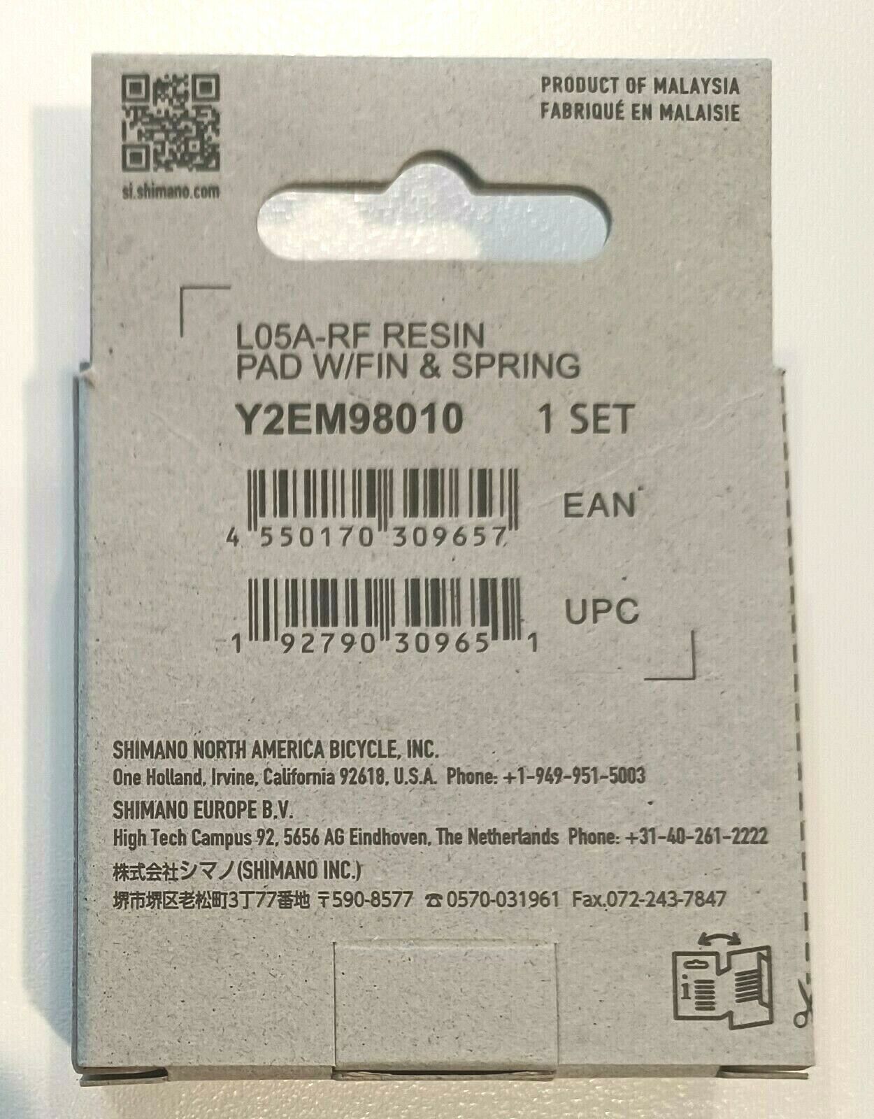 USA Seller - NEW Shimano L05A Resin Brake Pads- replaces L03A - 105 Ultegra Dura - Fresh Stock Dated February 2026