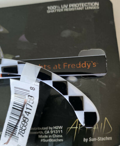 Five Nights at Freddy's Foxy Checkered Shades Arkaid by Sun-Staches Sunglasses - Fresh Stock Dated February 2026