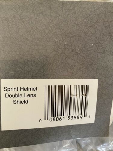 SPRINT Helmet Clear Full Face Double Lens Shield Made in USA - Fresh Stock Dated December 2025
