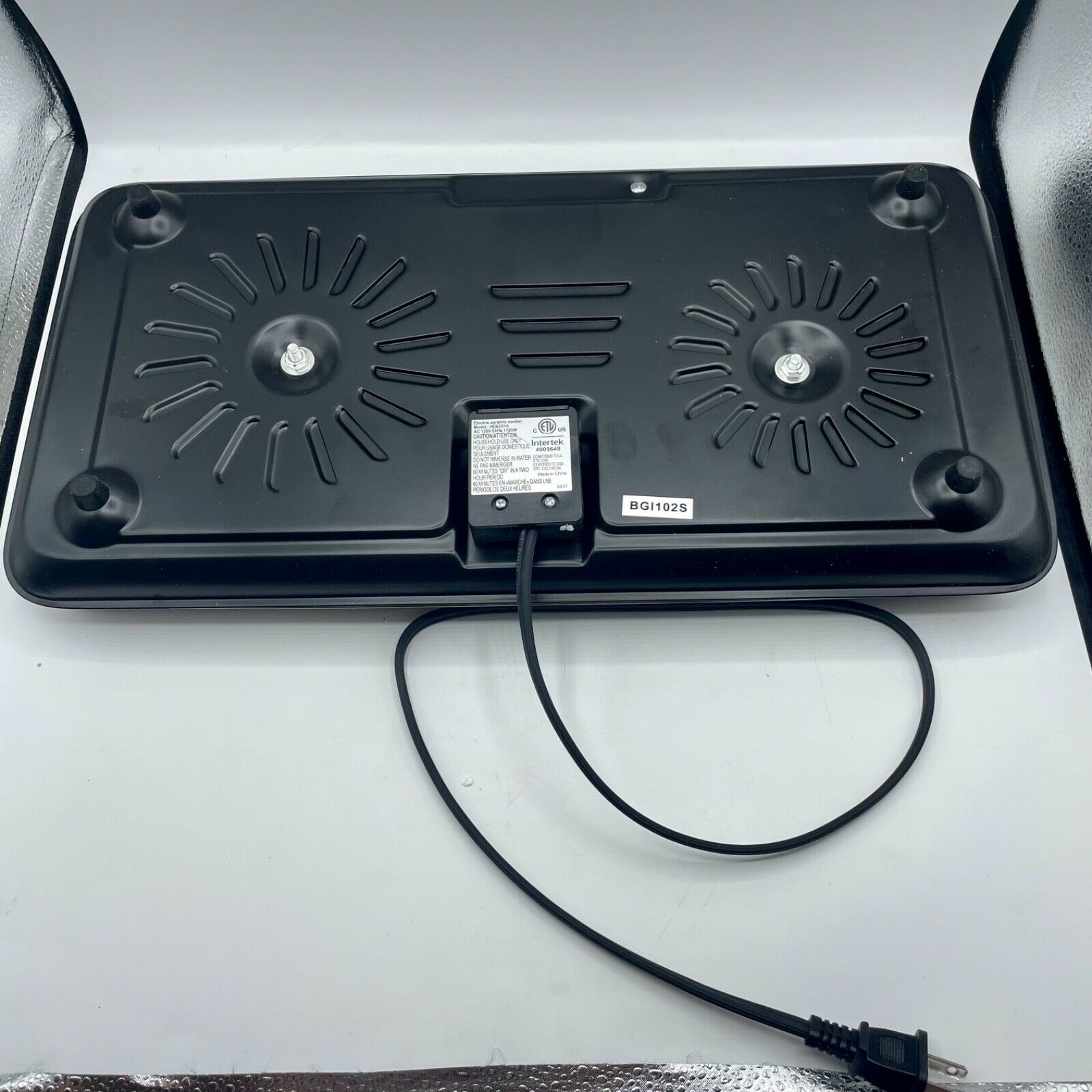 Ovente 1700W Double Hot Plate Electric Countertop Infrared Stove BGI102S - Fresh Stock Dated February 2026