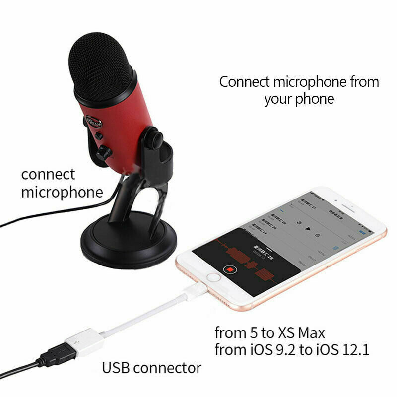 USB Host to 8 Pin Camera Kit Adapter Cable For IPAD IPHONE 8 Plus X XS 11 OTG US - Fresh Stock Dated February 2026