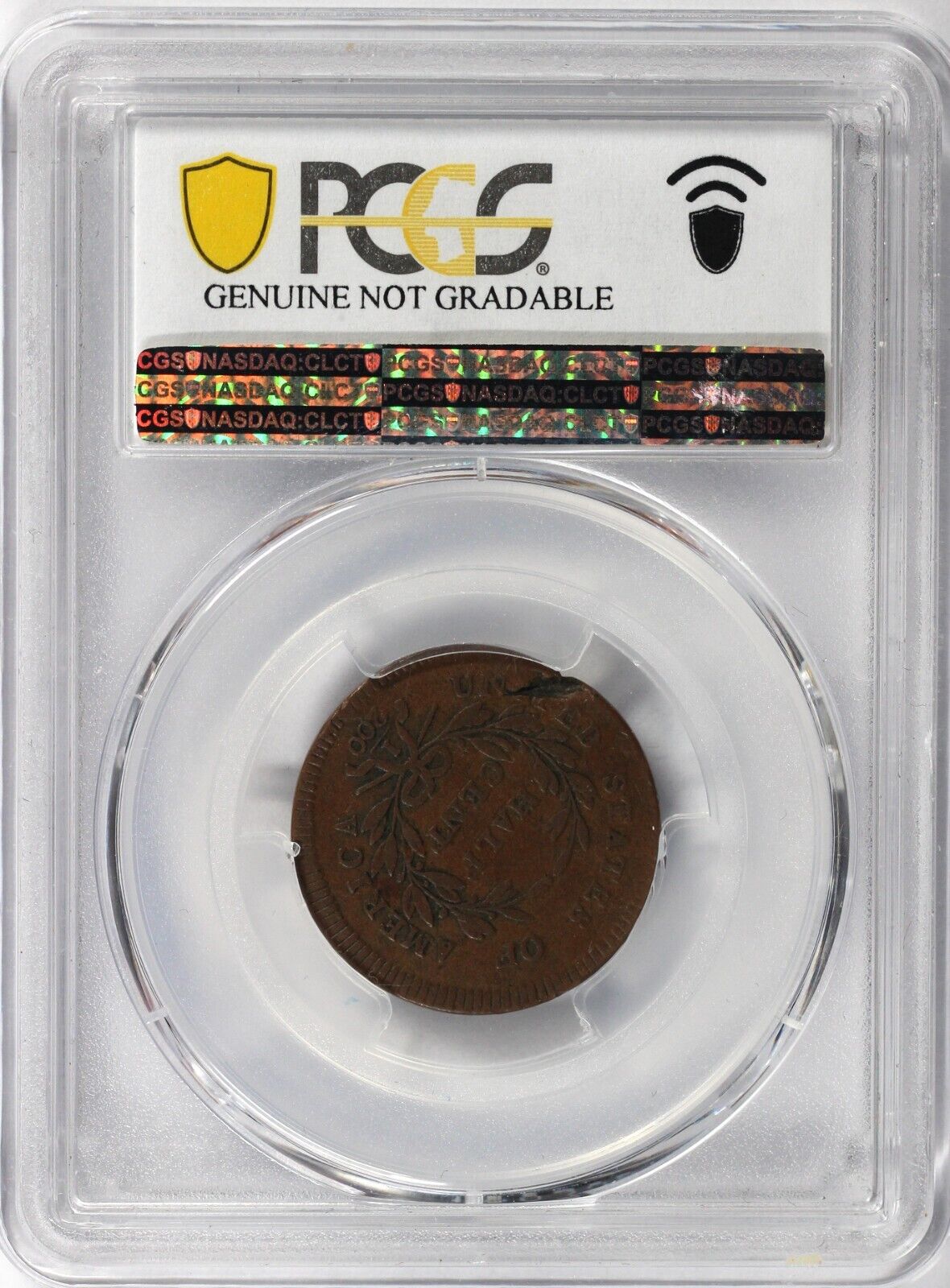1795 1/2c Plain Edge No Pole Liberty Cap Half Cent PCGS VG DETAIL PLANCHET FLAW - Fresh Stock Dated February 2026