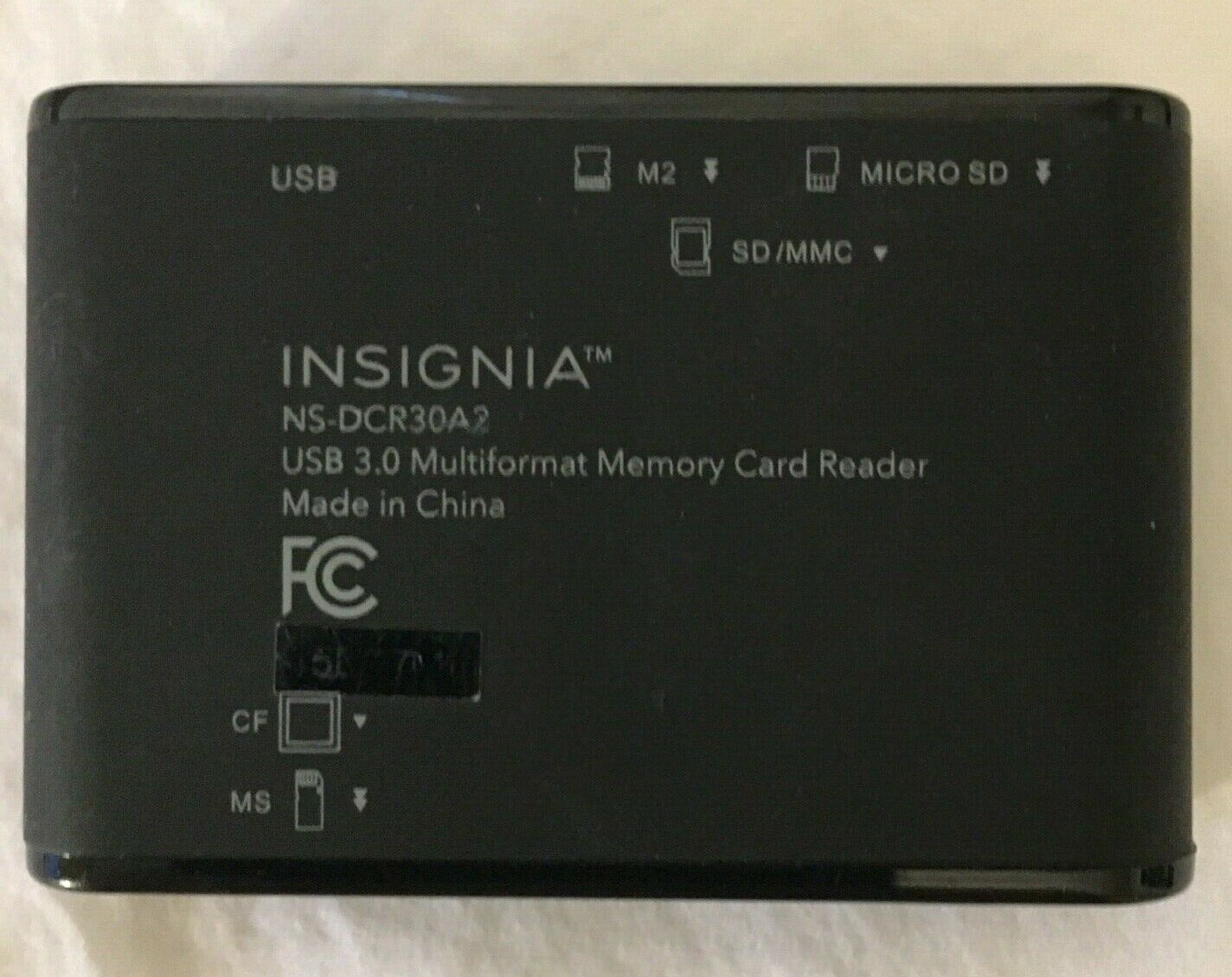 INSIGNIA USB Multiformat Memory Card Reader - Preowned - Fresh Stock Dated February 2026