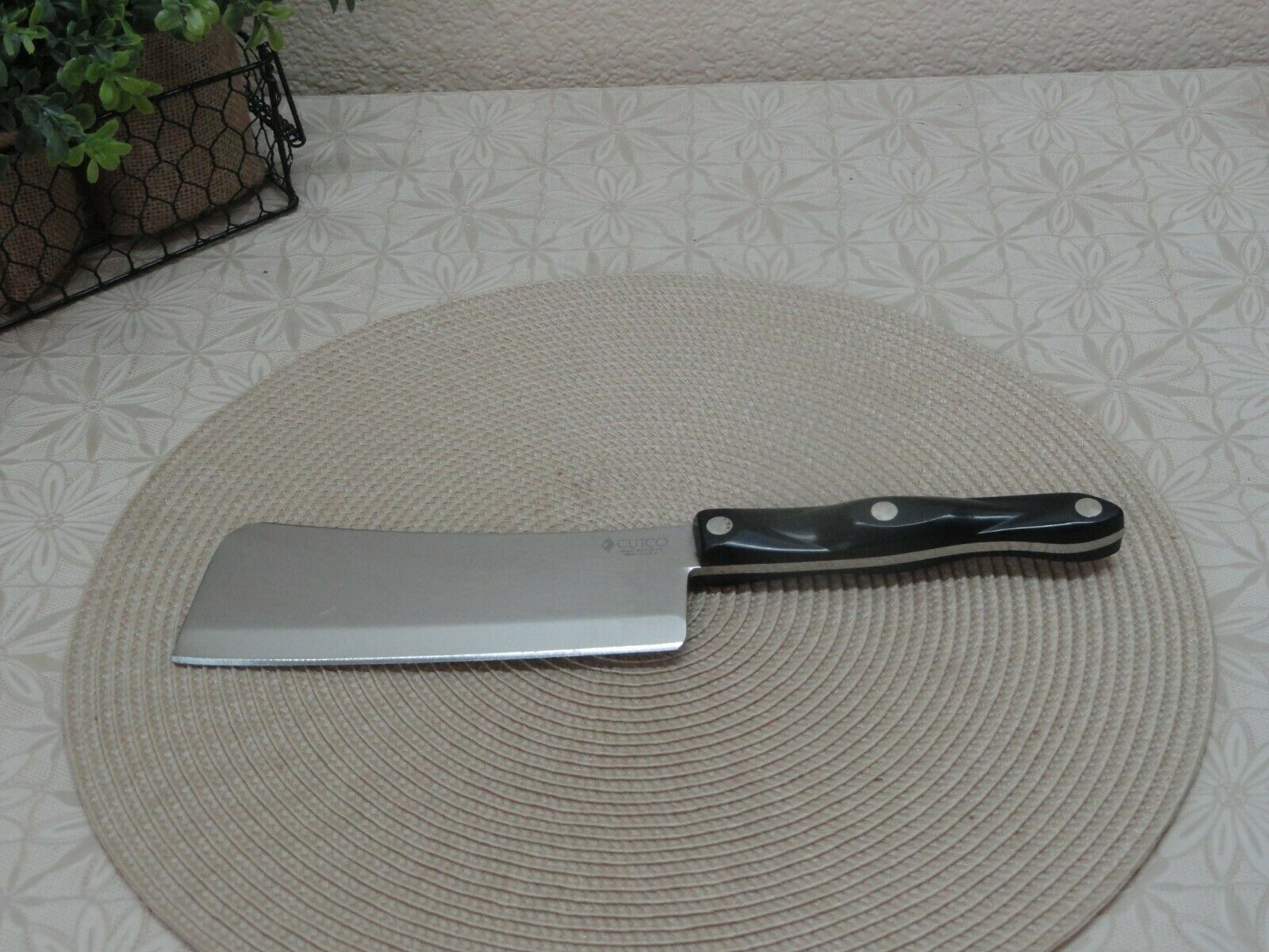 Cutco Black Handle # 1737 KD Cleaver - Fresh Stock Dated December 2025