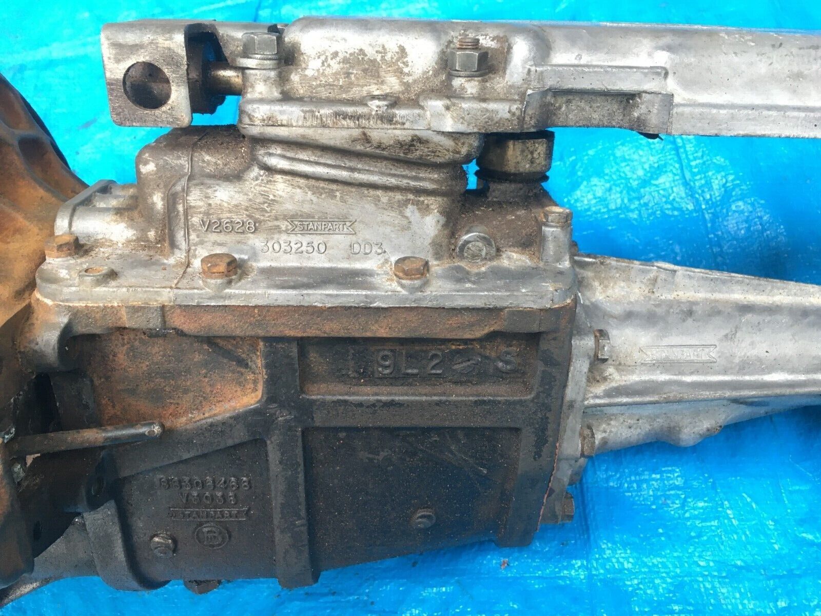 Triumph Spitfire, 3 Rail Transmission from 1972 MK4, OEM used equipment - Fresh Stock Dated February 2026