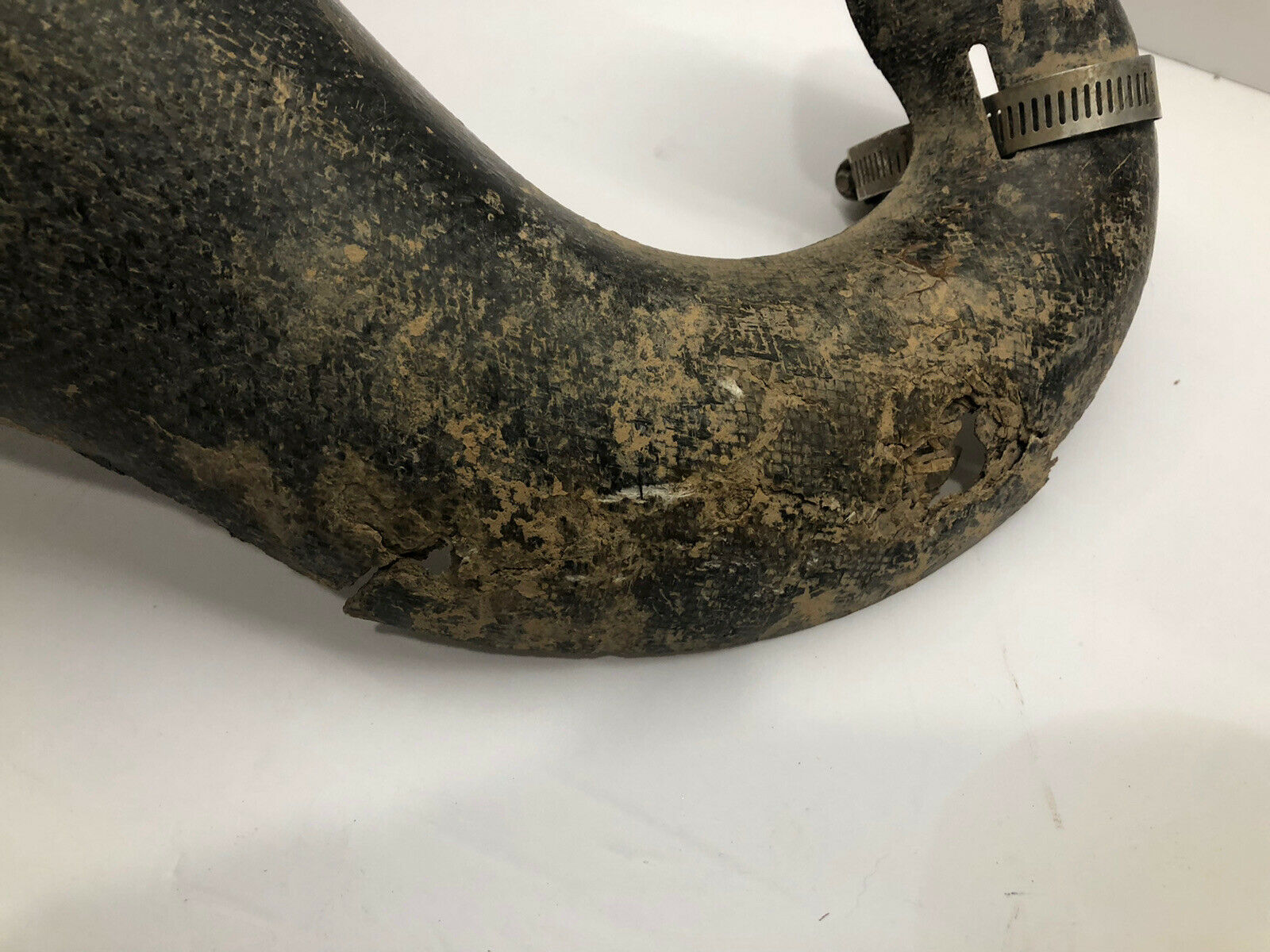 2007 KTM 200 XC-W Exhaust Pipe Header Exhaust Carbon Rock Bash Guard - Fresh Stock Dated February 2026