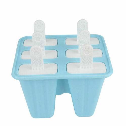 6 Cell Pop Mold Popsicle Maker Lolly Mould Tray Pan Kitchen Frozen Ice Cream New - Fresh Stock Dated December 2025