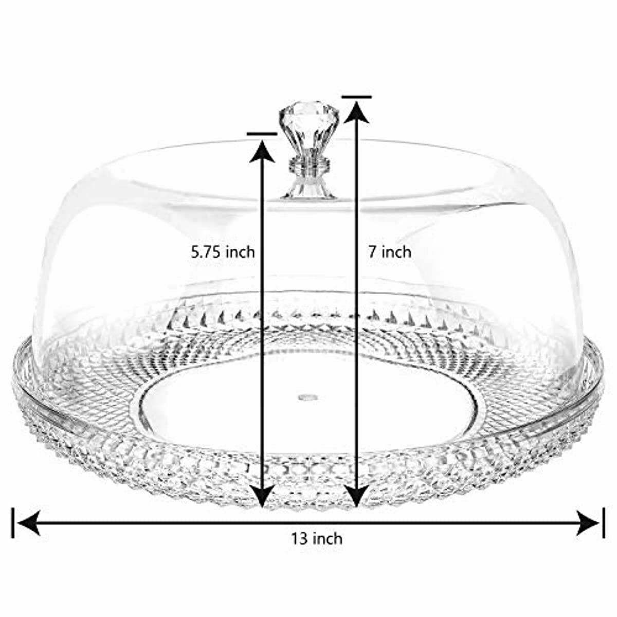 Contenedor De Torta Portador Tapa Transparente recipiente reusable protege cak - Fresh Stock Dated February 2026