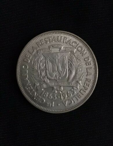Foreign Silver Coin -1963 - 1/2 Peso - Dominican Republic - Fresh Stock Dated February 2026
