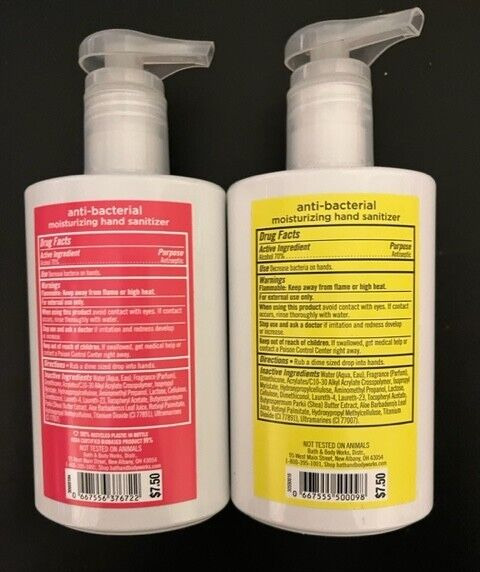 Bath & Body Works Anti-Bacterial Moisturizing Hand Sanitizer -Pick your Scent- - Fresh Stock Dated February 2026