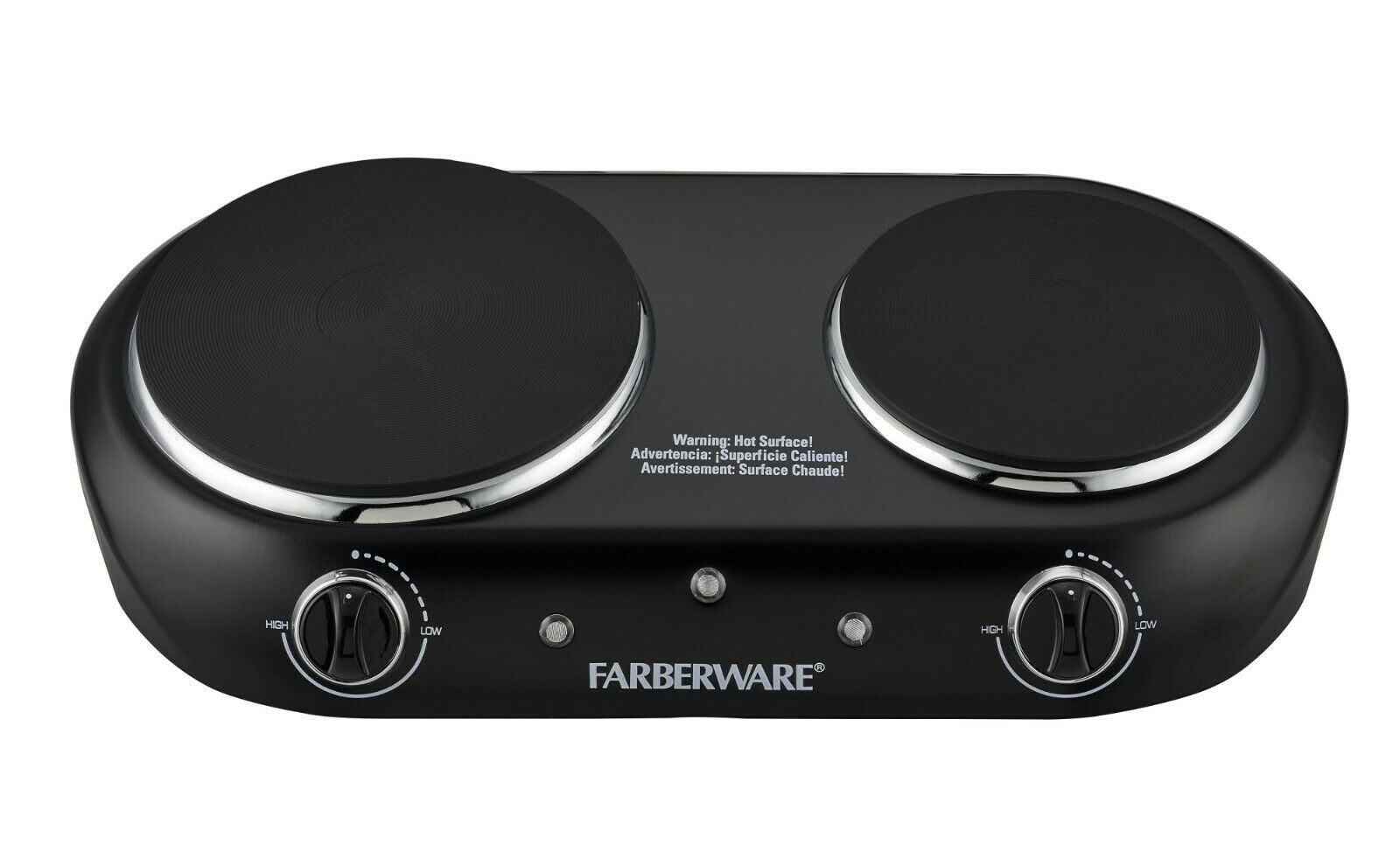 Farberware Royalty 1800 W Double Burner Black Electric Cooktop, 1 Each - Fresh Stock Dated December 2025