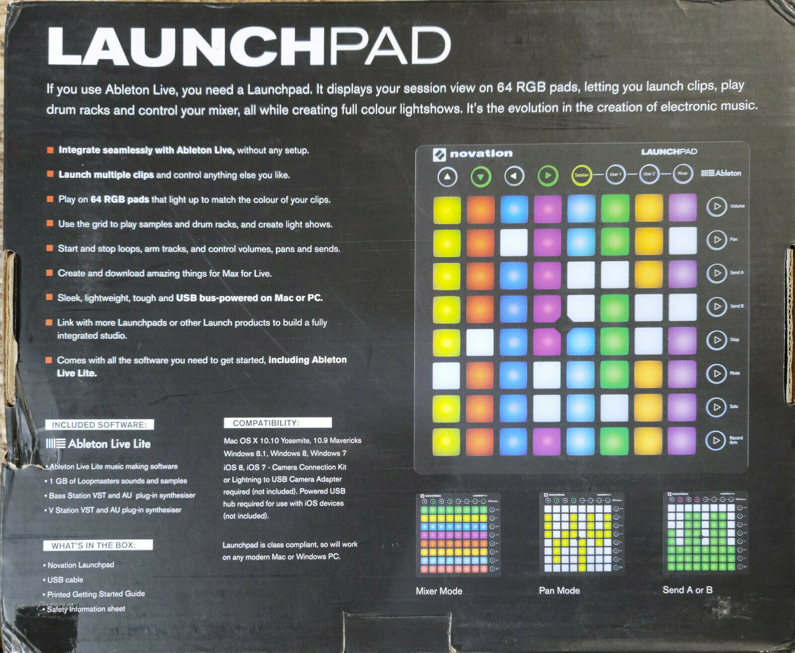 Novation Launchpad Ableton Live Controller with 64 RGB Backlit Pads (8x8 Grid) - Fresh Stock Dated February 2026